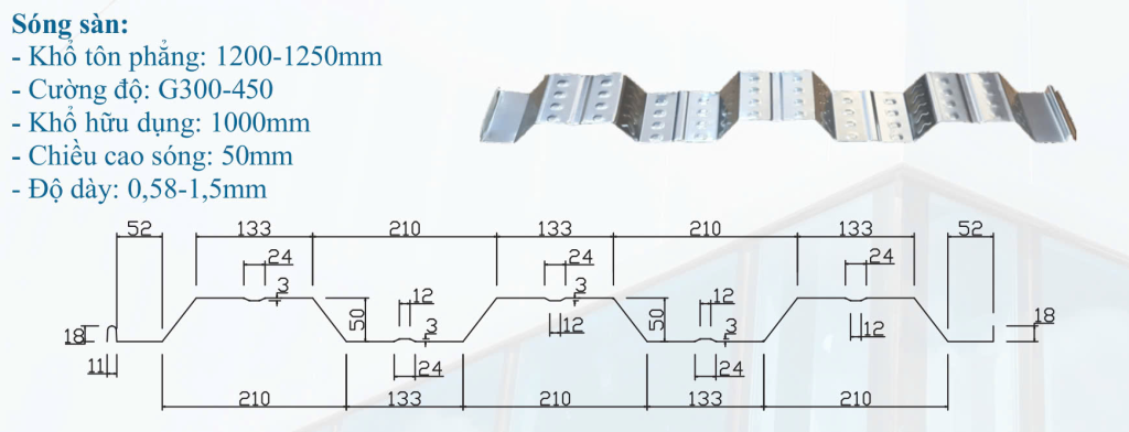 Tôn Sàn Deck Phường Nam