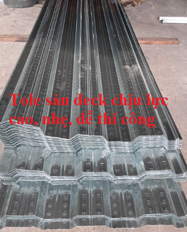 tôn sàn deck chiu lực cao, nhẹ, dễ thi công