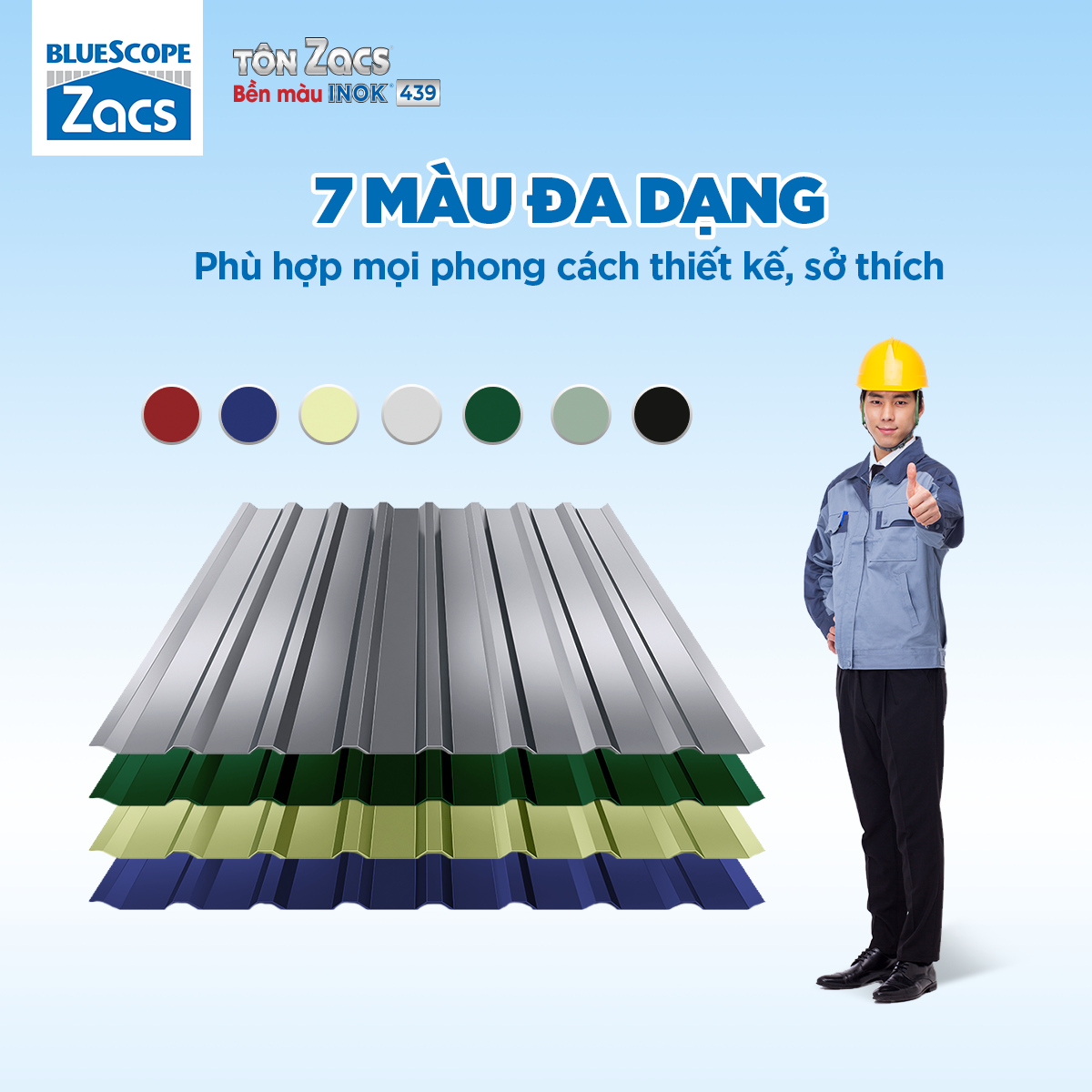 Tôn Zacs Bền Màu – Báo giá Tôn Zacs Bền Màu [CK-20%]