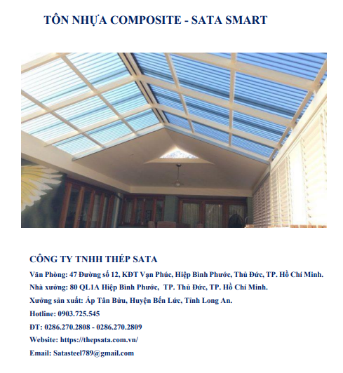 HỒ SƠ NĂNG LỰC TÔN NHỰA SATA