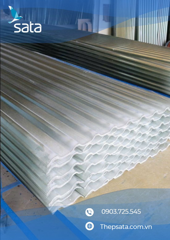 tôn nhựa lấy sáng composite