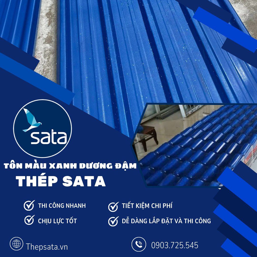 Tôn màu xanh dương đậm