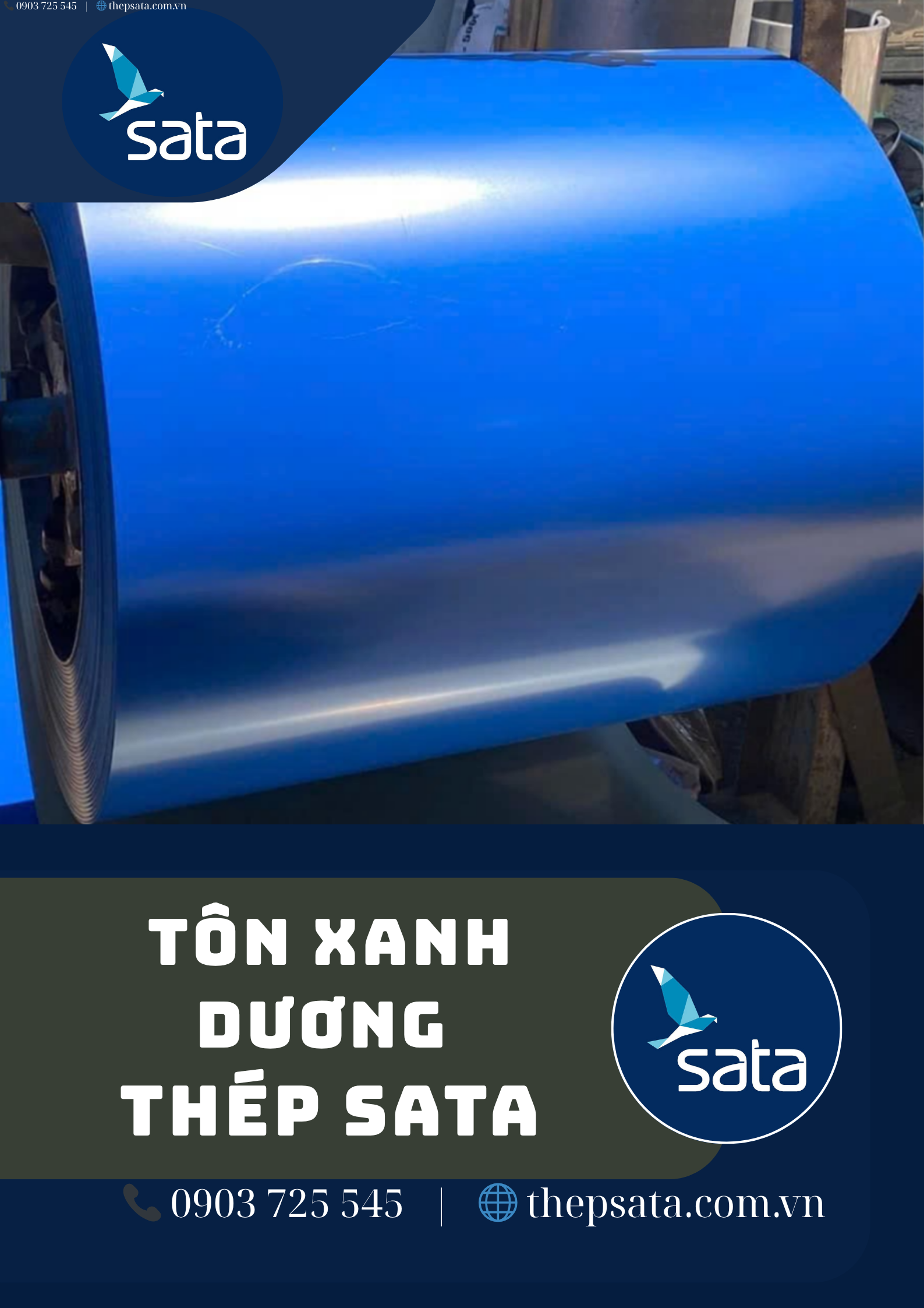 Tôn màu xanh dương