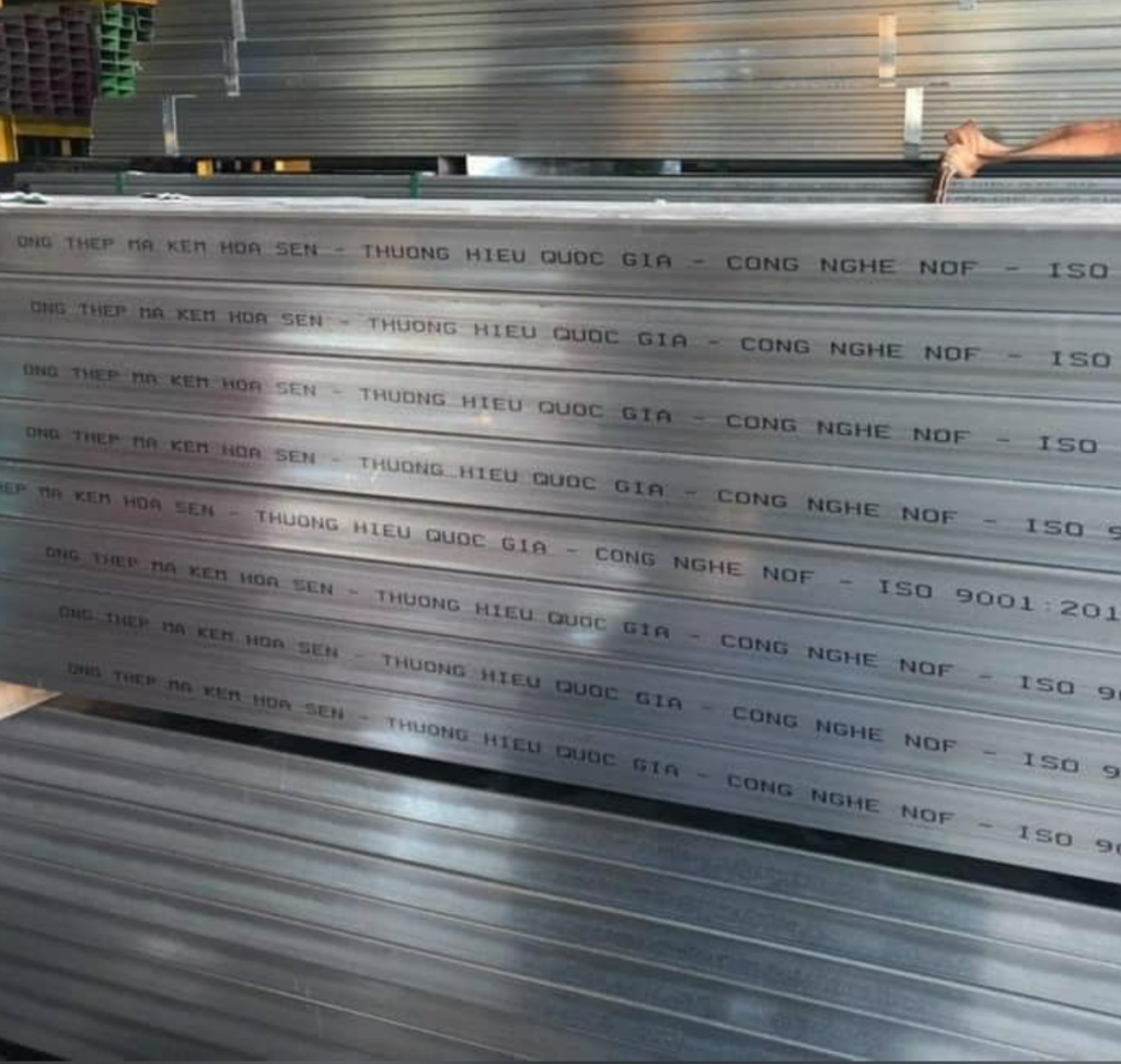 sắt hộp 40x80 mạ kẽm Hoa Sen