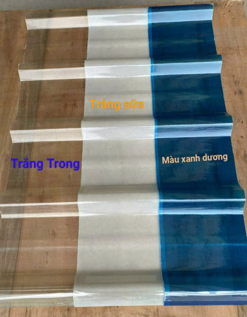 Tôn nhựa lấy sáng Composite dạng sóng