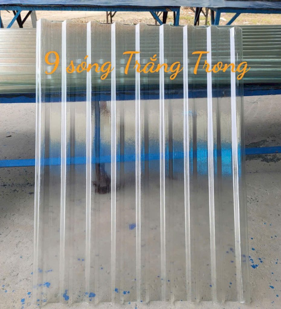 Tôn nhựa lấy sáng 9 sóng SATA