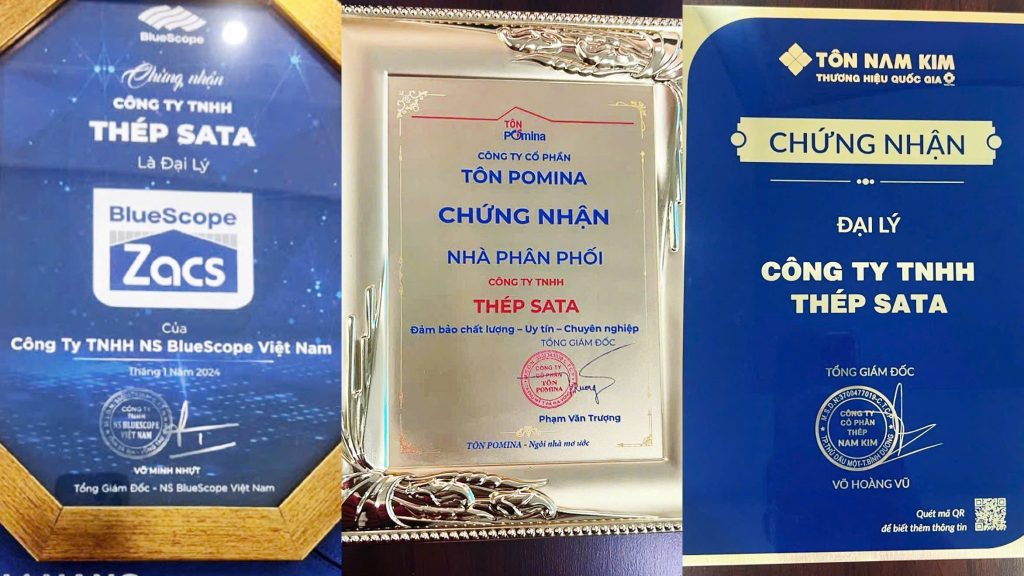 Báo Giá Tôn Lấy Sáng Chính Hãng 2026 – Thép SATA 5 CHỨNG NHẬN Thép SATA