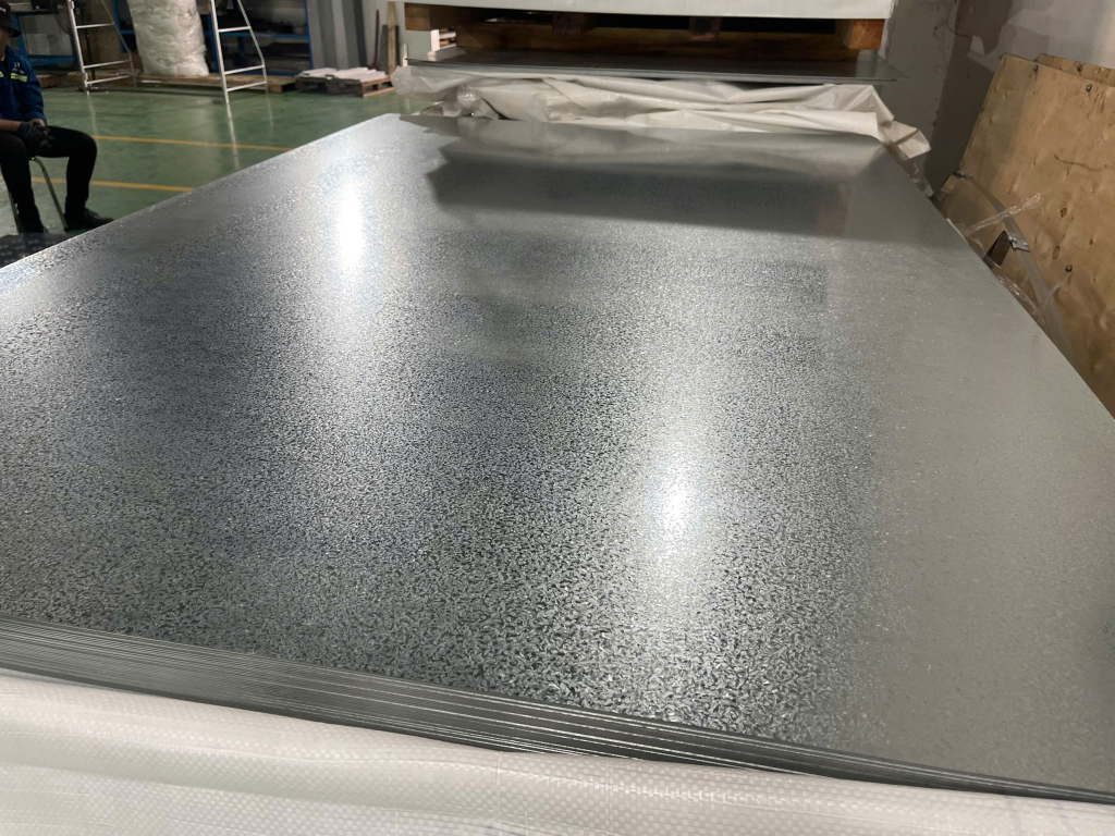 bề mặt tôn mạ kẽm