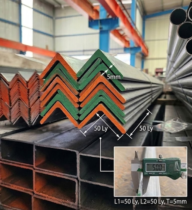 Quy cách Thép V50x50x5 ly