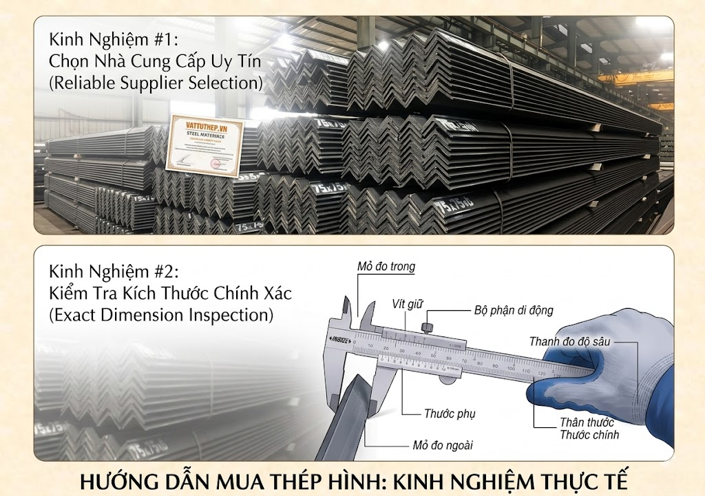 Hướng dẫn mua Thép V75x75