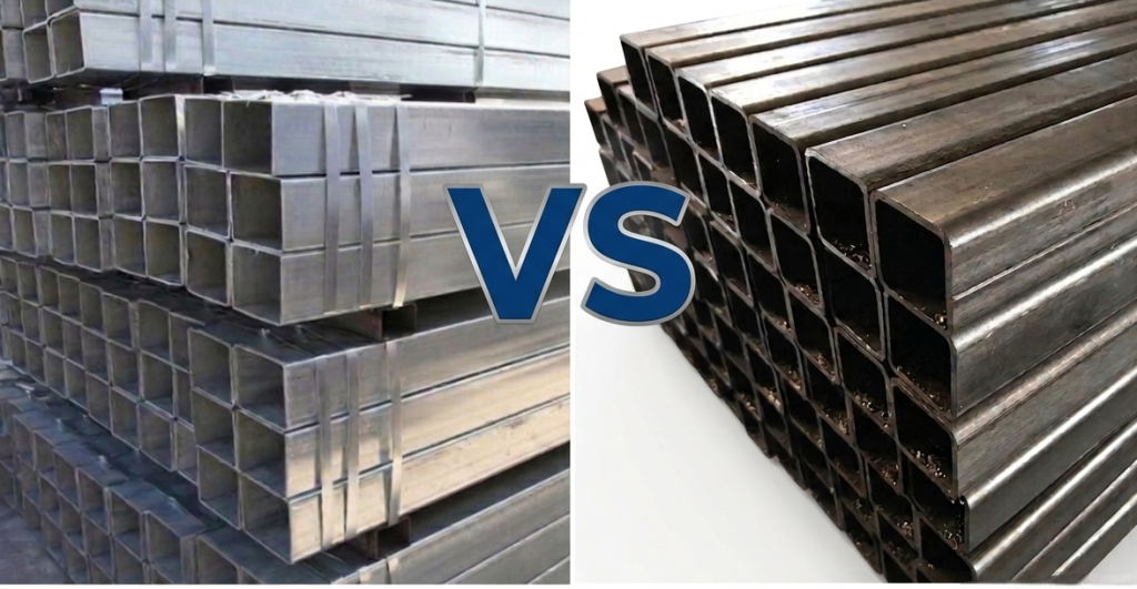 So sánh thép hộp 40 đen vs Mạ kẽm