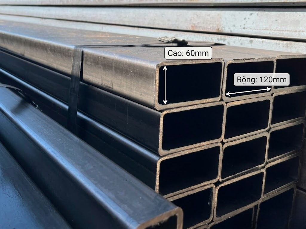 Quy cách Thép hộp 60x120