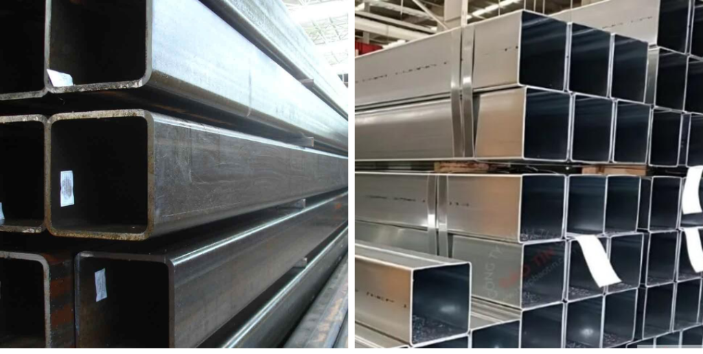 Thép hộp 75x75 chất lượng, chính hãng- Hàng sẵn tại kho! 3 Thép hộp 75x75 đen và mạ kẽm