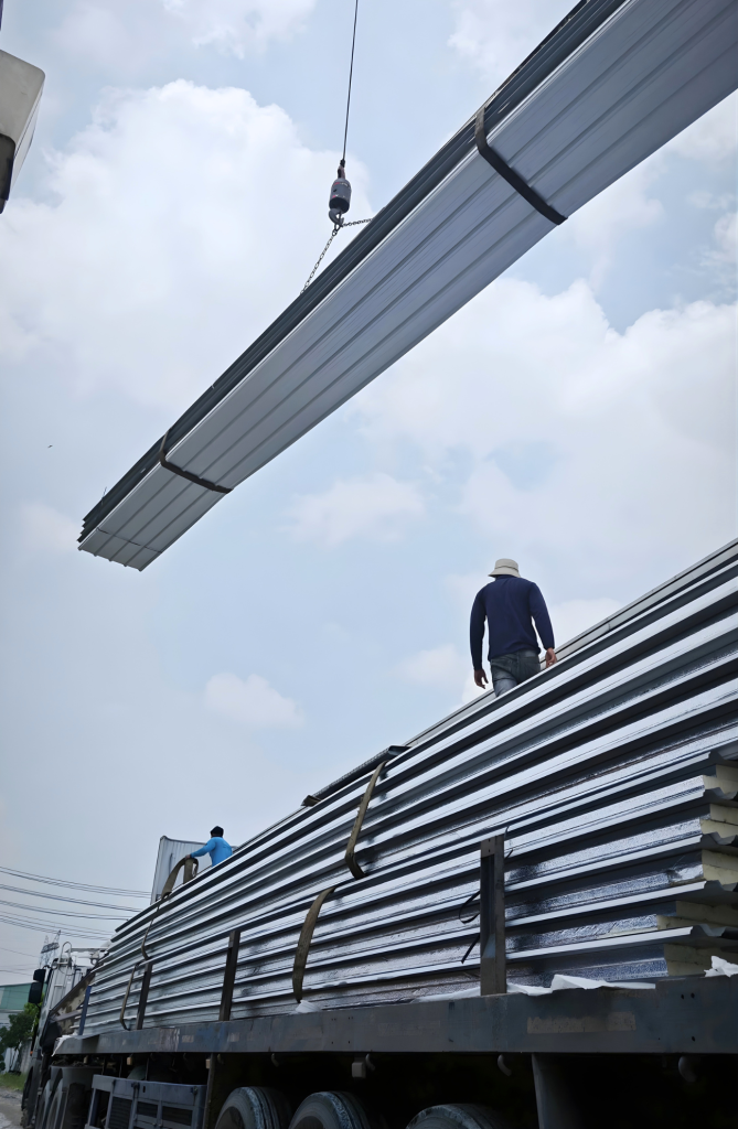 Giá Tôn Xốp Đông Á Mới Nhất – Đầy Đủ Quy Cách, Giá Thành Cạnh Tranh 4 ung dung ton xop dong a