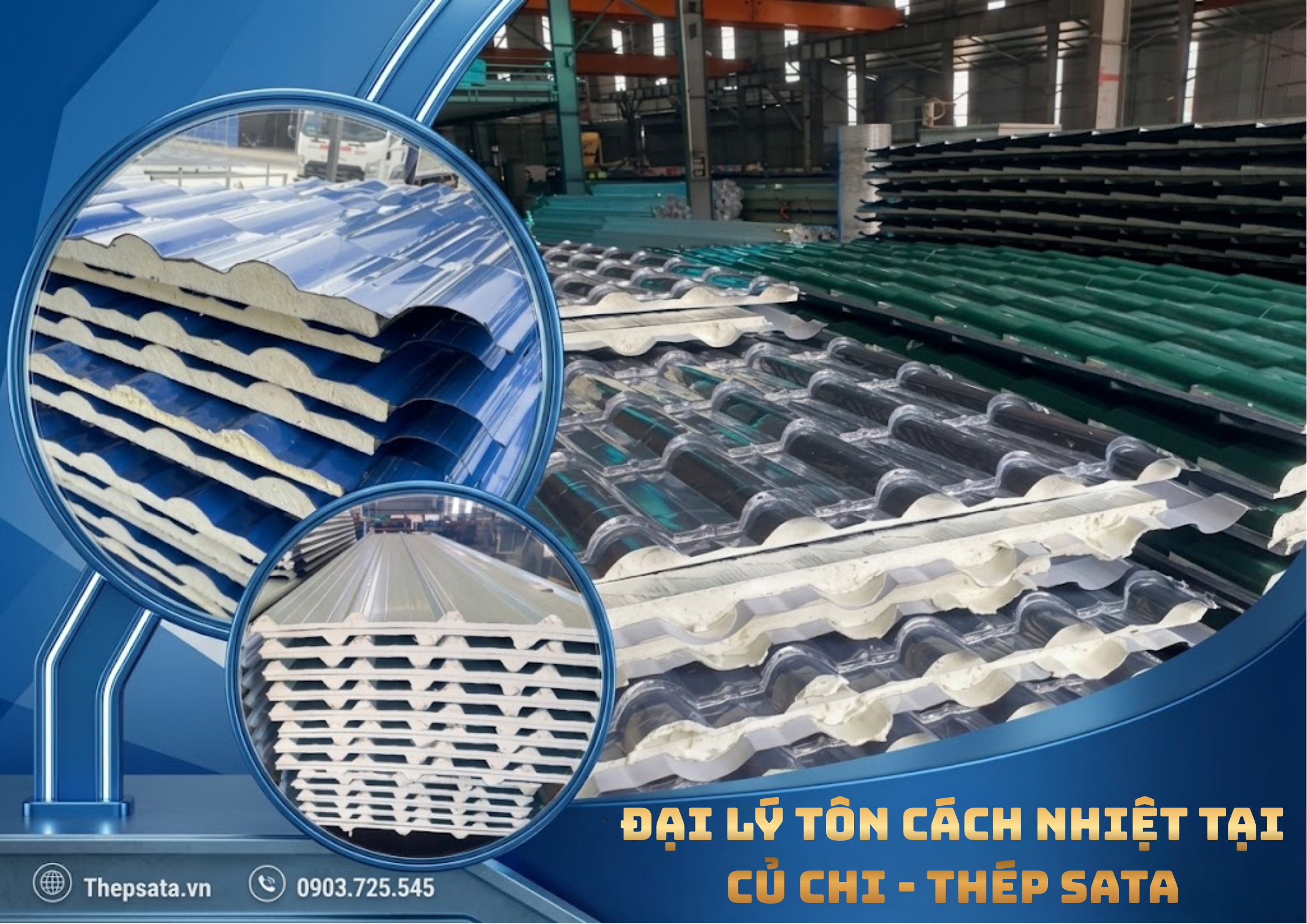 Đại lý tôn cách nhiệt tại quận Củ Chi