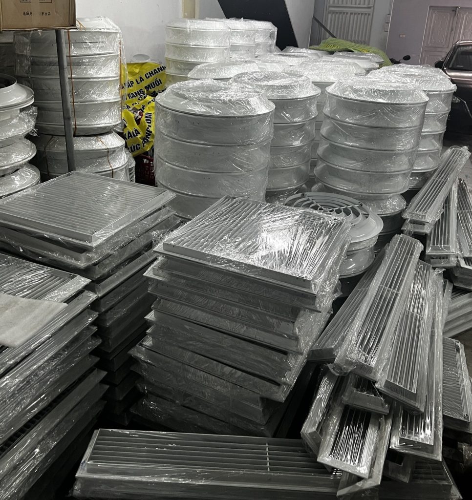 Báo giá miệng gió 1 lớp nan BD tháo lắp