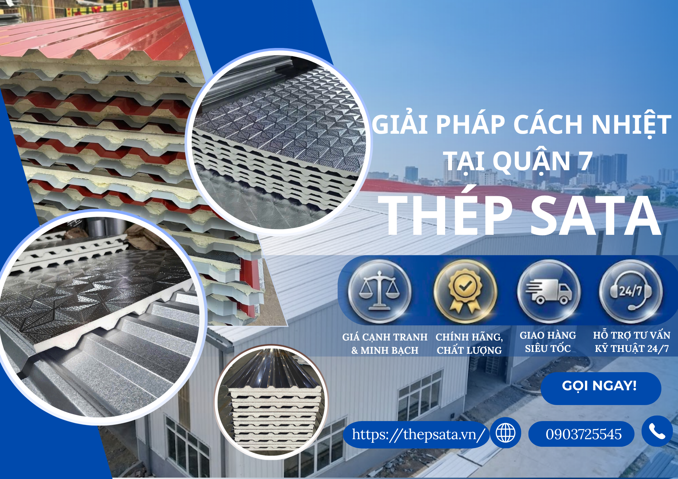 Tôn cách nhiệt tại quận 7