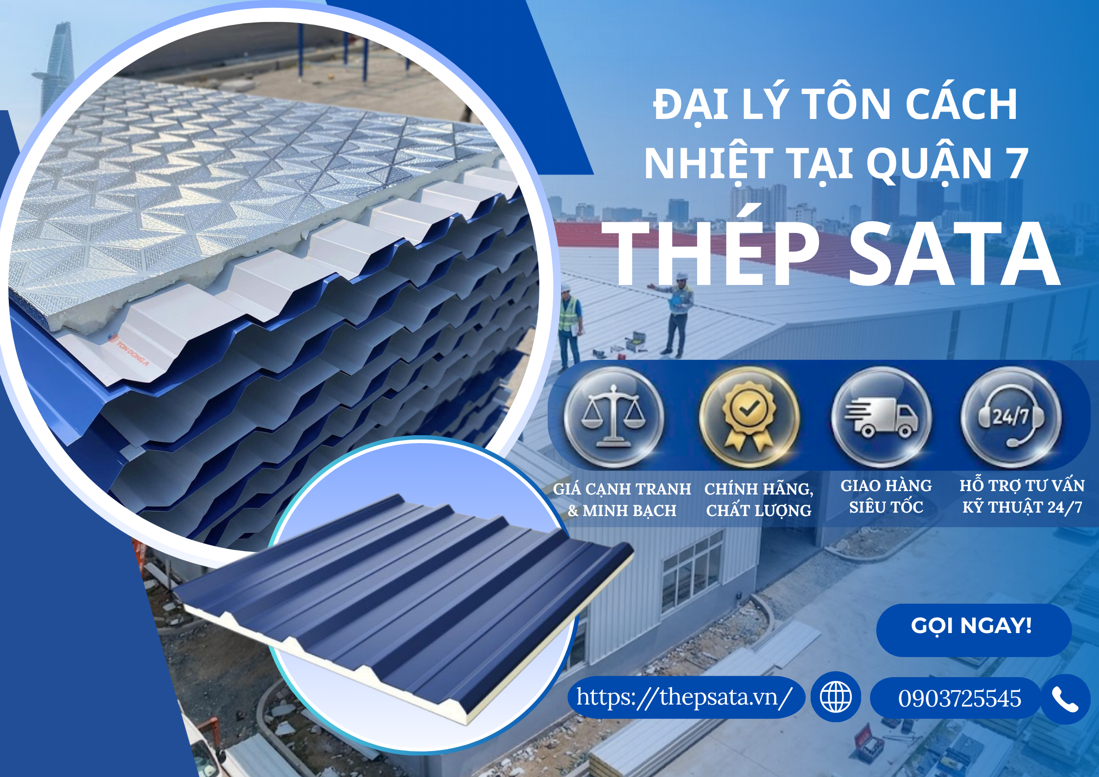 Tôn cách nhiệt tại quận 8