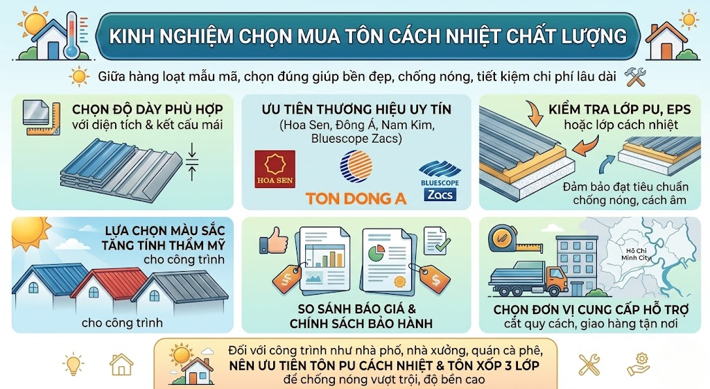 Giá Tôn Cách Nhiệt Tại Quận 9 Chính Hãng Mới Nhất 2026 8 Kinh nghiệm mua tôn cách nhiệt