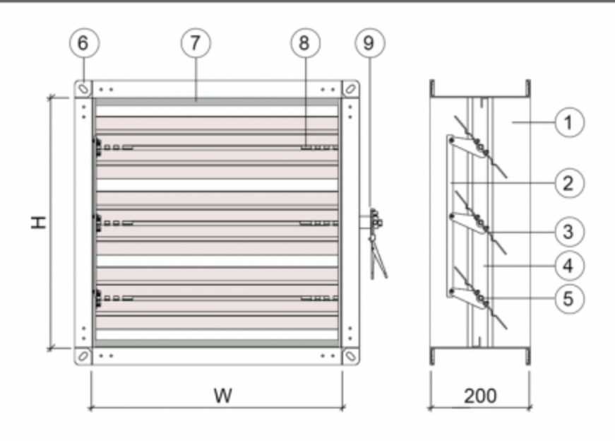 Van Gió Điều Chỉnh Lưu Lượng Tay Gạt Vuông S-VCD 3 image 109