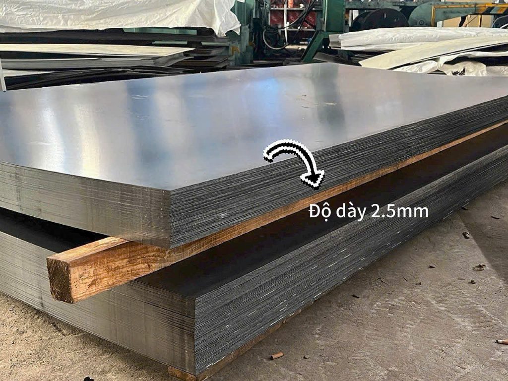 Tiêu Chuẩn Sản Xuất Thép Tấm Mạ Kẽm Dày 2.5mm
