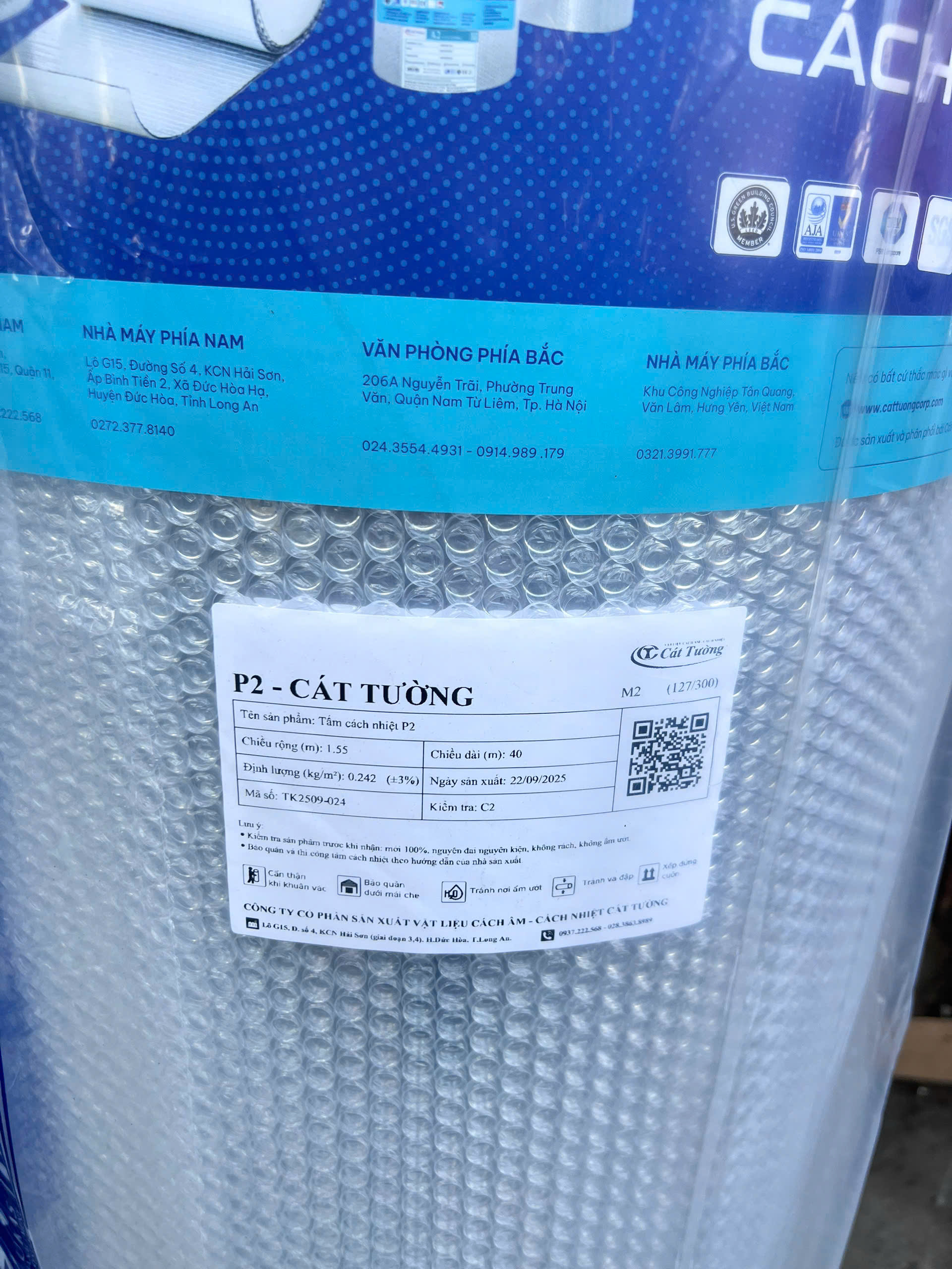 Giá Tấm Cách Nhiệt Cát Tường P2 - Giải Pháp Chống Nóng Toàn Diện 1 Tấm Cách Nhiệt Cát Tường P2