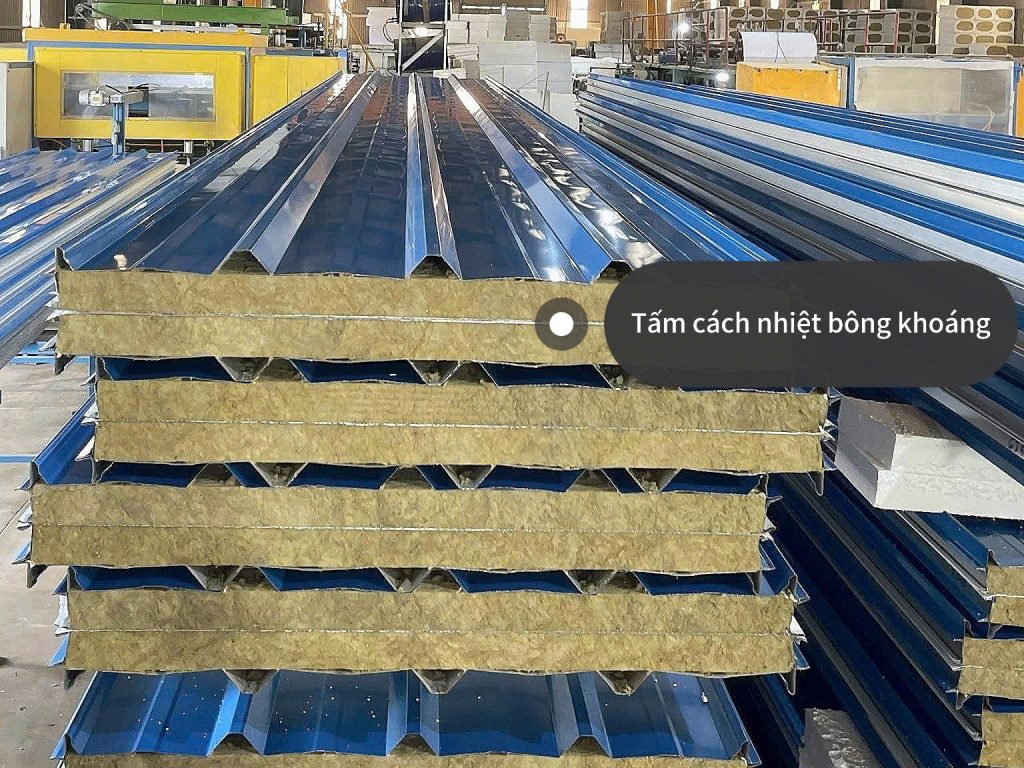 Tấm cách nhiệt bông khoáng (Rockwool)