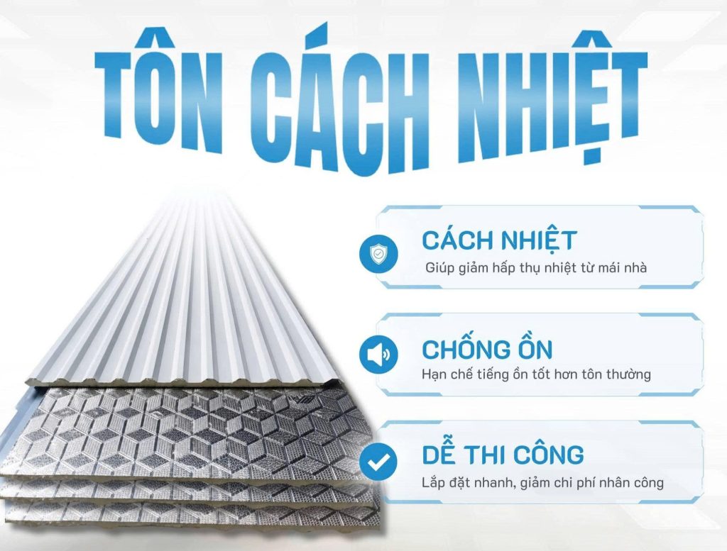 Tiêu Chuẩn Kỹ Thuật Các Lớp Tôn Cách Nhiệt