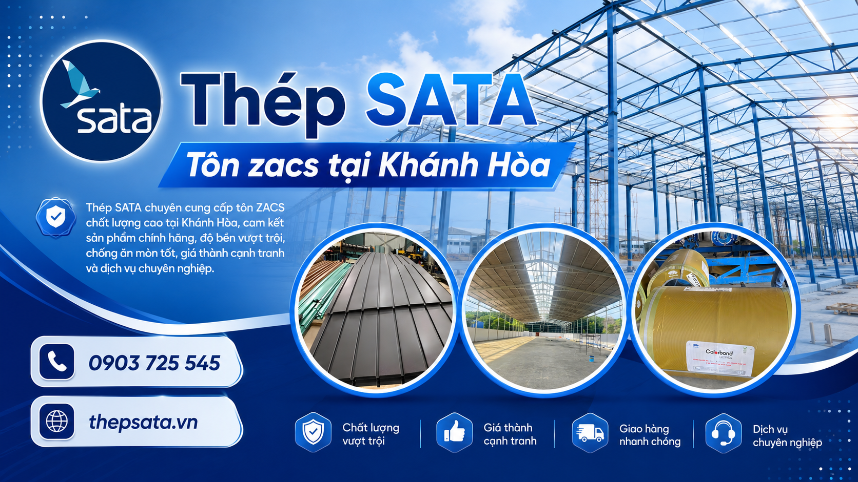 Giá Tôn Zacs Tại Khánh Hòa - Hàng Chính Hãng Bluescope 1 Giá tôn zacs tại Khánh Hòa