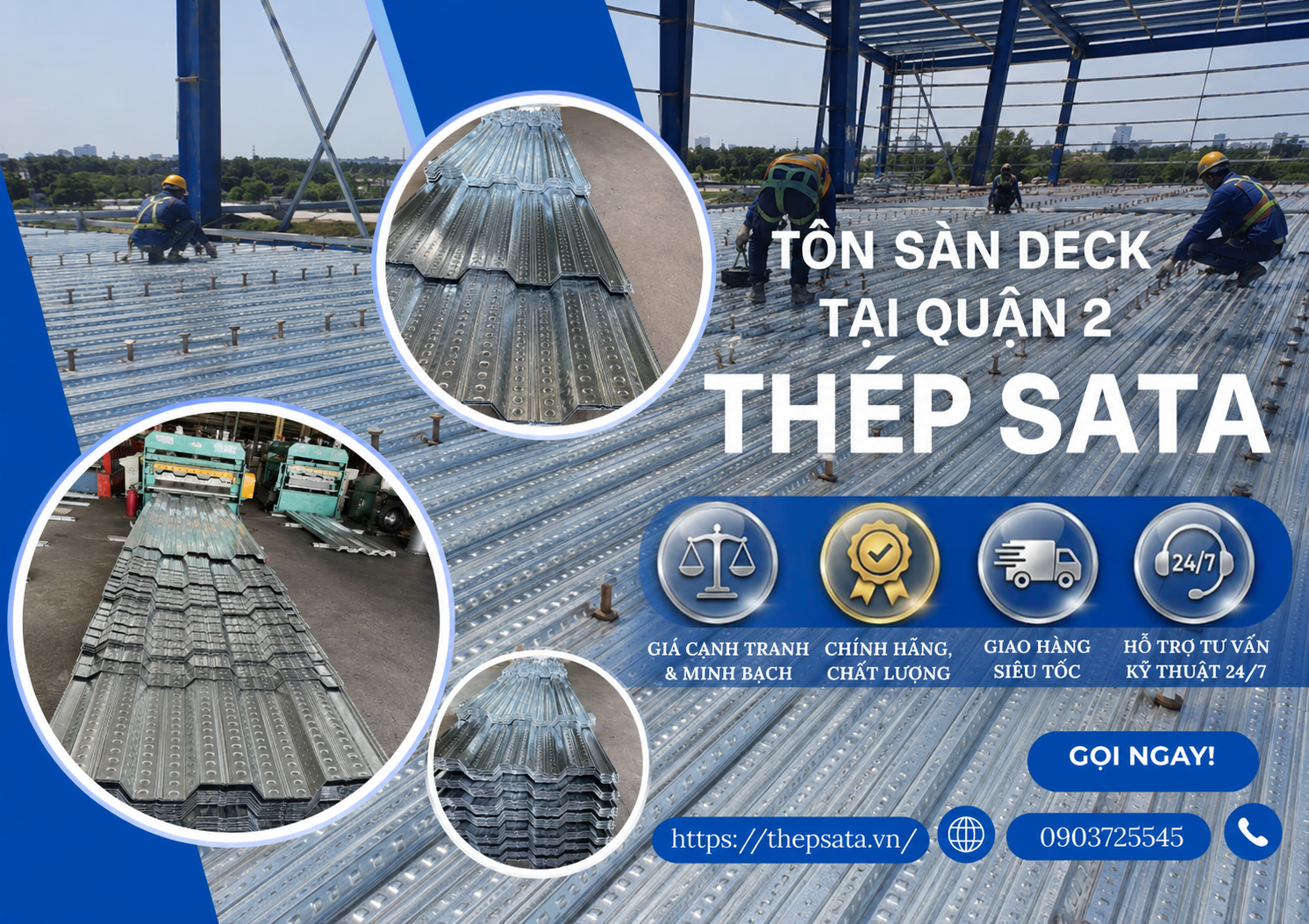 Đại Lý Tôn Sàn Deck Tại Quận 2 - Cung Cấp Tôn Chính Hãng 1 Đại lý tôn sàn deck tại Quận 2