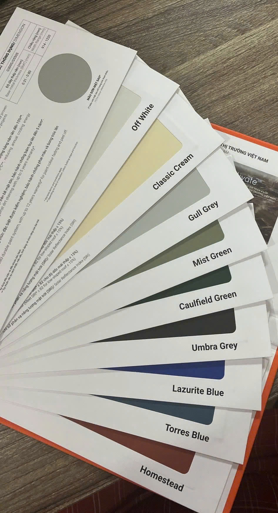 Bảng Màu Tôn Colorbond: Cập Nhật Chi Tiết Và Kinh Nghiệm Chọn Chuẩn 2026 1 Bảng màu tôn Colorbond