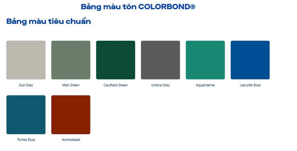 Bảng Màu Tôn Colorbond: Cập Nhật Chi Tiết Và Kinh Nghiệm Chọn Chuẩn 2026 2 image 56